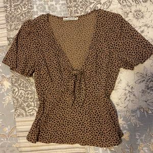 Abercrombie and Fitch cheetah top